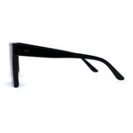 Half Rim Style Flat Top Squared Rectangular Retro Fashion Sunglasses