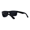 Locs Classic Manly All Black Gangster Sport Rectangular Sunglasses