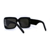 Womens Mod Thick Plastic Rectangular Designer Sunglasses