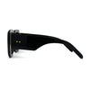 Womens Mod Thick Plastic Rectangular Designer Sunglasses