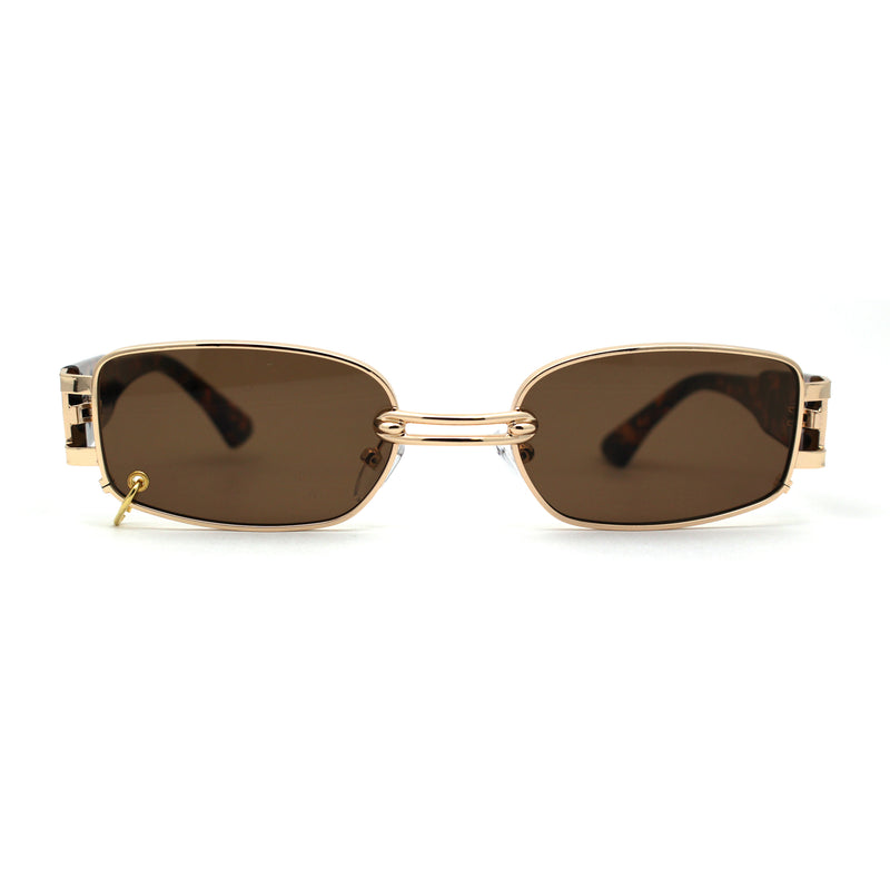 Pierced Loop Ring Lens 90s Retro Fashion Sunglasses