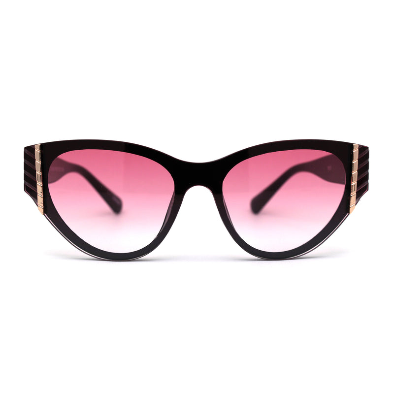 Womens Luxury Mod Jewel Trim Cat Eye Sunglasses