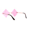 Pop Color Hypnotist Diamond Kite Die Cut Hippie Square Sunglasses