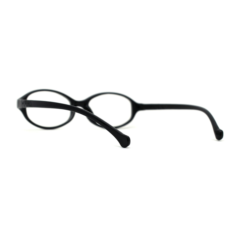 Kids Narrow Oval Plastic 100% Blue Light Flitering Computer Glasses