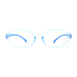 Kids Narrow Oval Plastic 100% Blue Light Flitering Computer Glasses