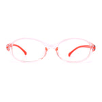 Kids Narrow Oval Plastic 100% Blue Light Flitering Computer Glasses