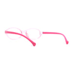 Kids Narrow Oval Plastic 100% Blue Light Flitering Computer Glasses