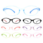 Kids Narrow Oval Plastic 100% Blue Light Flitering Computer Glasses