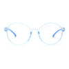 Child Size Round Thin Plastic 100% Blue Light Flitering Computer Glasses