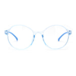 Child Size Round Thin Plastic 100% Blue Light Flitering Computer Glasses