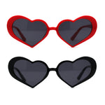 Retro Trendy Hippie Heart Shape Plastic Sunglasses