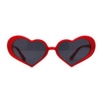 Retro Trendy Hippie Heart Shape Plastic Sunglasses