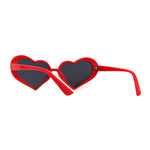 Retro Trendy Hippie Heart Shape Plastic Sunglasses