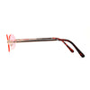 Hippie Pimp Color Lens Oval Rimless Retro Funky Sunglasses