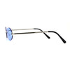 Hippie Pimp Color Lens Oval Rimless Retro Funky Sunglasses