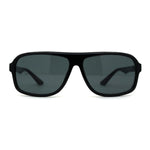 Mens Rectangular Plastic 90s Racer Sport Sunglasses