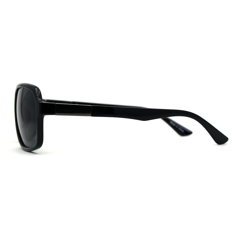 Mens Rectangular Plastic 90s Racer Sport Sunglasses