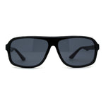 Mens Rectangular Plastic 90s Racer Sport Sunglasses