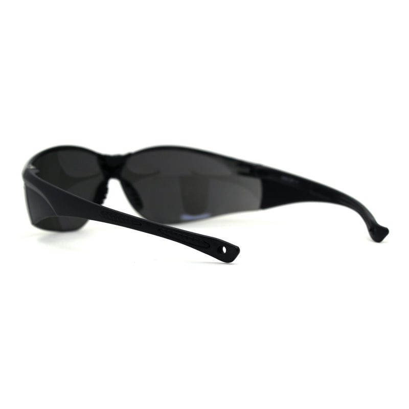 Mens ANSI Z87.1+ Sport Warp Around Safety Glasses