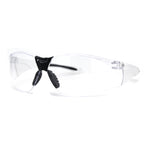 Mens ANSI Z87.1+ Sport Warp Around Safety Glasses