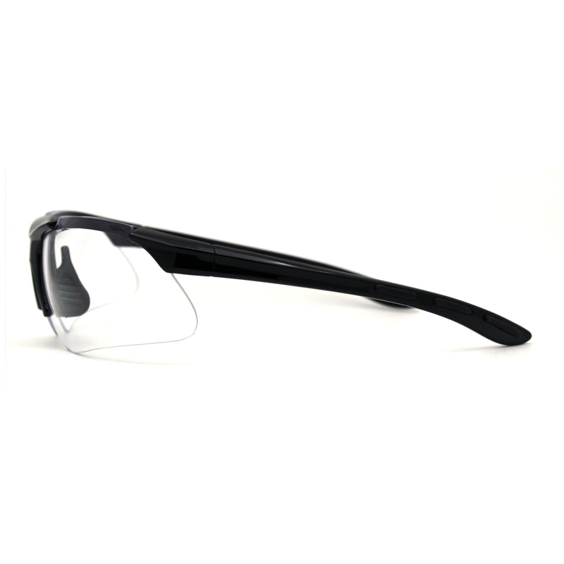 Mens ANSI Z87.1+ Baseball Style Half Rim Sport Safety Glasses