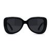 Womens Thick Plastic Mod Tear Drop Shape Butterfly Sunglasses