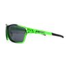 Xloop Mens Sport Wrap Around Rectangular Plastic Sunglasses