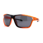 Xloop Mens Sport Wrap Around Rectangular Plastic Sunglasses