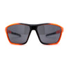 Xloop Mens Sport Wrap Around Rectangular Plastic Sunglasses