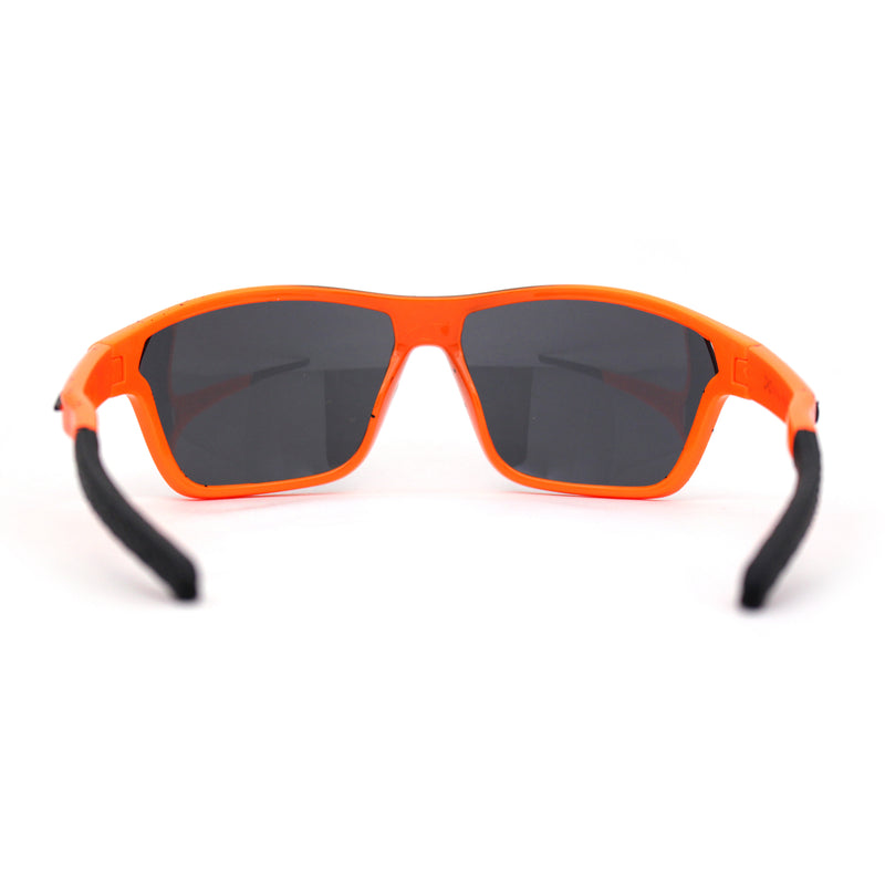 Xloop Mens Sport Wrap Around Rectangular Plastic Sunglasses