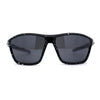 Xloop Mens Sport Wrap Around Rectangular Plastic Sunglasses