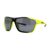 Xloop Mens Sport Wrap Around Rectangular Plastic Sunglasses