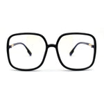 Womens 90s Oversize Rectangular Butterfly Clear Lens Eyeglasses