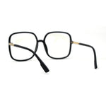 Womens 90s Oversize Rectangular Butterfly Clear Lens Eyeglasses