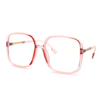 Womens 90s Oversize Rectangular Butterfly Clear Lens Eyeglasses