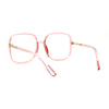 Womens 90s Oversize Rectangular Butterfly Clear Lens Eyeglasses