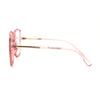 Womens 90s Oversize Rectangular Butterfly Clear Lens Eyeglasses