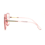 Womens 90s Oversize Rectangular Butterfly Clear Lens Eyeglasses