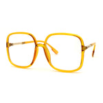 Womens 90s Oversize Rectangular Butterfly Clear Lens Eyeglasses