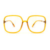 Womens 90s Oversize Rectangular Butterfly Clear Lens Eyeglasses