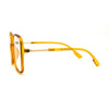 Womens 90s Oversize Rectangular Butterfly Clear Lens Eyeglasses