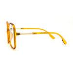 Womens 90s Oversize Rectangular Butterfly Clear Lens Eyeglasses