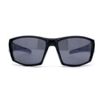 Mens Xloop Thick Temple Sport Biker Wrap Sunglasses