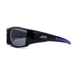 Mens Xloop Thick Temple Sport Biker Wrap Sunglasses