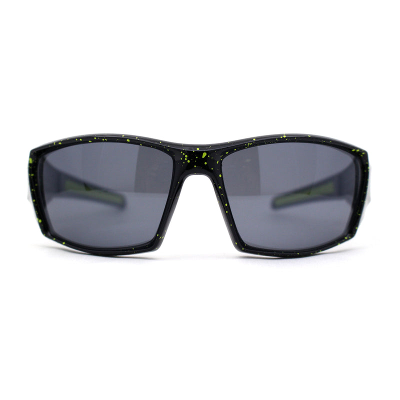 Mens Xloop Thick Temple Sport Biker Wrap Sunglasses