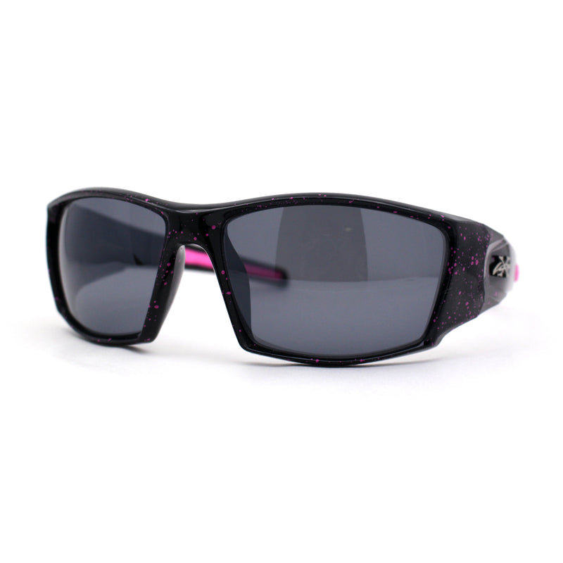 Mens Xloop Thick Temple Sport Biker Wrap Sunglasses