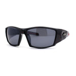 Mens Xloop Thick Temple Sport Biker Wrap Sunglasses