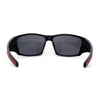 Mens Xloop Thick Temple Sport Biker Wrap Sunglasses