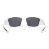 Mens Xloop Thick Temple Sport Biker Wrap Sunglasses