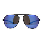 Mens Xloop 90s Classic Officer Cop Sport Rectangle Metal Sunglasses